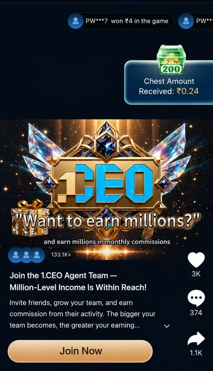 1CEO brand and community interface